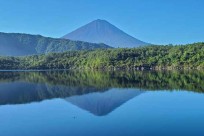 西湖から眺める富士山