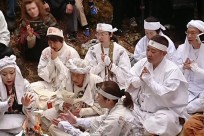 富士山世界文化遺産構成資産「吉田胎内神社例大祭」玉串奉納