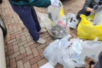 富士山憲章山梨県推進会議主催「富士山麓古タイヤ等不法投棄防止キャンペーン」のボランティア協力