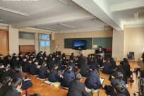 山梨県富士吉田市立明見中学校様　講演