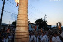 富士山世界文化遺産構成資産「北口本宮冨士浅間神社」国指定重要無形民俗文化財「吉田の火祭り」松明点灯神事参列